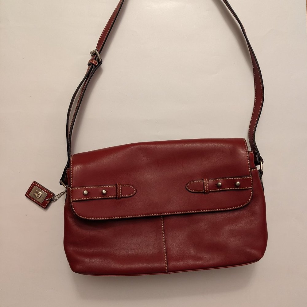 Etienne Aigner Red Shoulder Handbag